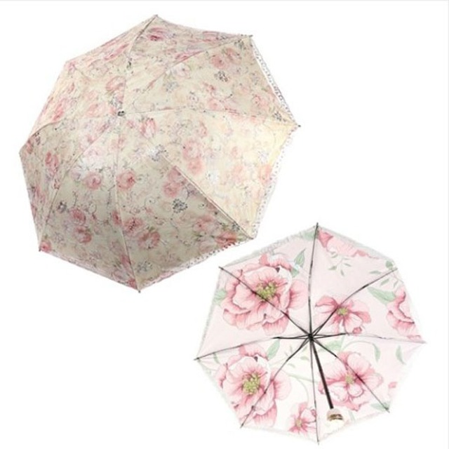 풍경나라)양면 작약꽃 양산겸용 우산 2color
