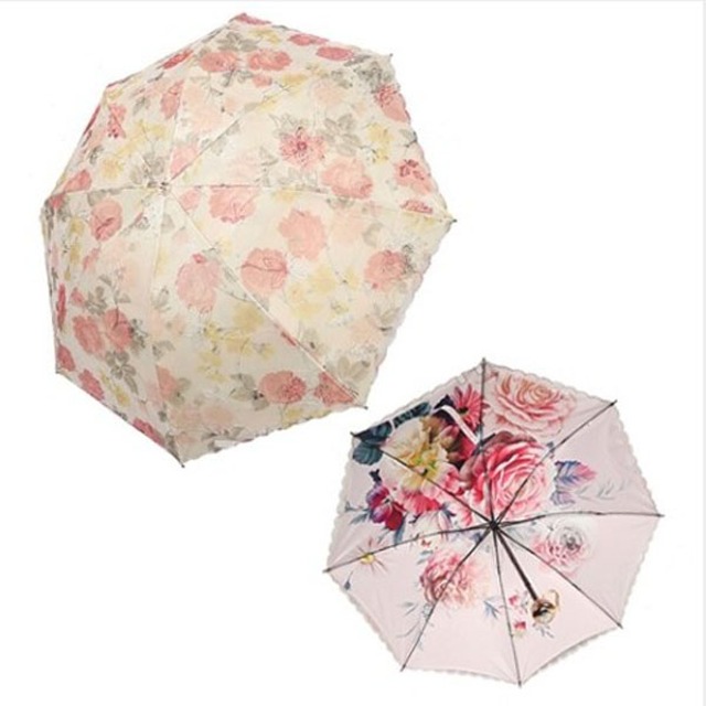 풍경나라)양면 로즈 양산겸용 우산 3color